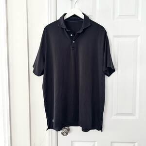 Greyson Brr Technology Solid Black Performance Golf Polo Icon G Embroidery XL